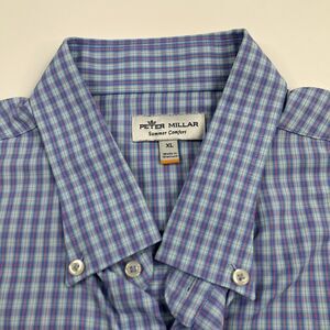 Peter Millar Summer Comfort XL EUC Button Front Long Sleeve Casual Shirt HORSE
